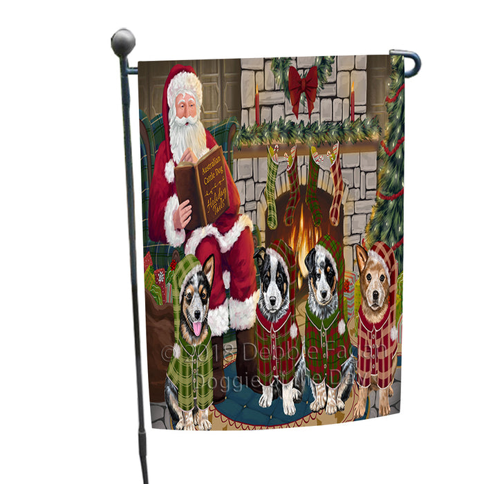 Christmas Cozy Holiday Tails Australian Cattle Dogs Garden Flag GFLG55384