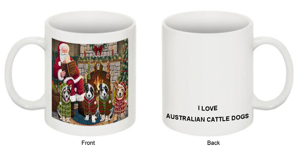 Christmas Cozy Holiday Tails Australian Cattle Dogs Coffee Mug MUG50489
