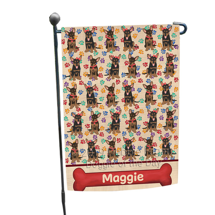 Rainbow Paw Print Australian Kelpie Dogs Garden Flag GFLG65199