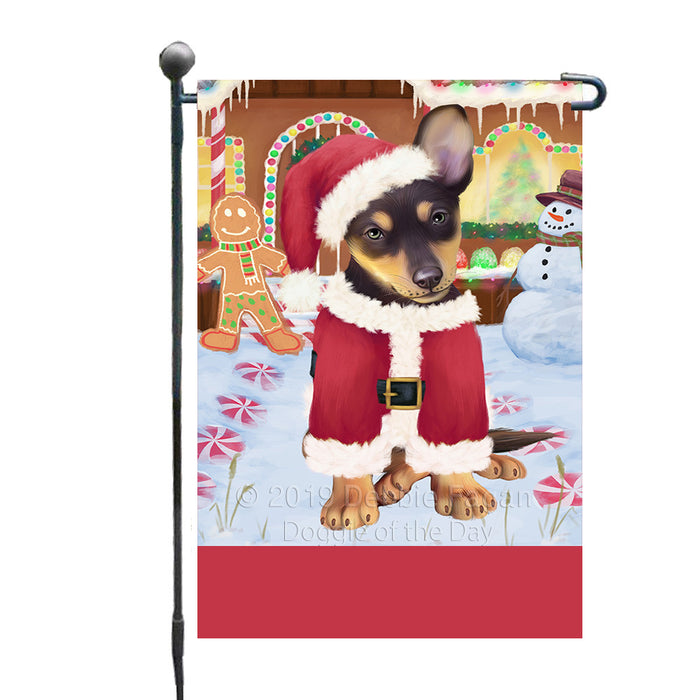 Personalized Gingerbread Candyfest Australian Kelpie Dog Custom Garden Flag GFLG63910