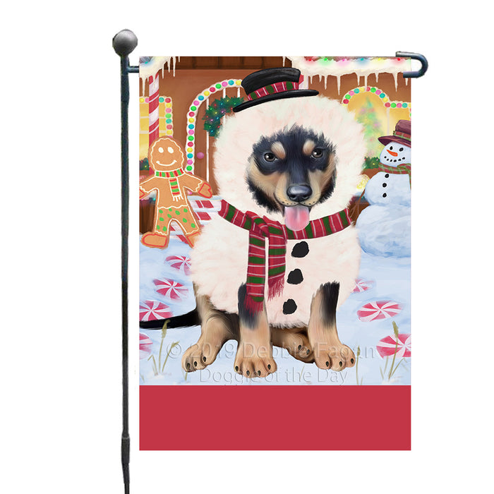 Personalized Gingerbread Candyfest Australian Kelpie Dog Custom Garden Flag GFLG63911