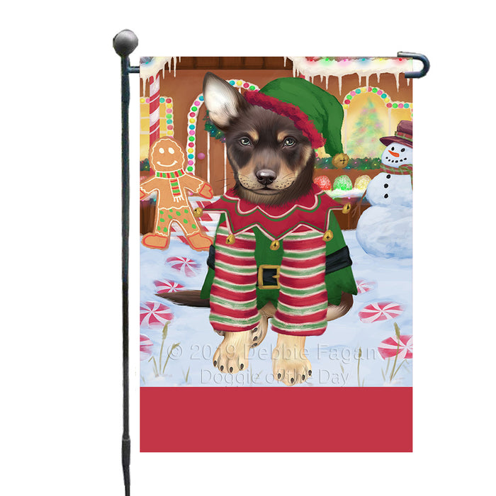 Personalized Gingerbread Candyfest Australian Kelpie Dog Custom Garden Flag GFLG63913