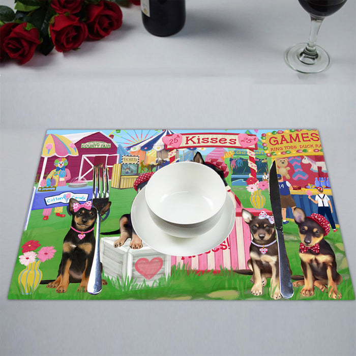 Carnival Kissing Booth Australian Kelpie Dogs Placemat