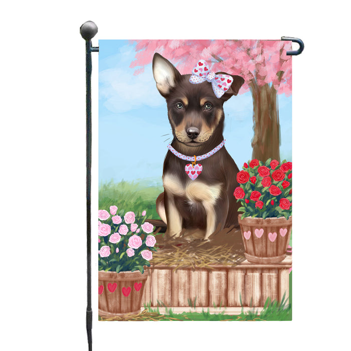 Personalized Rosie 25 Cent Kisses Australian Kelpie Dog Custom Garden Flag GFLG64629