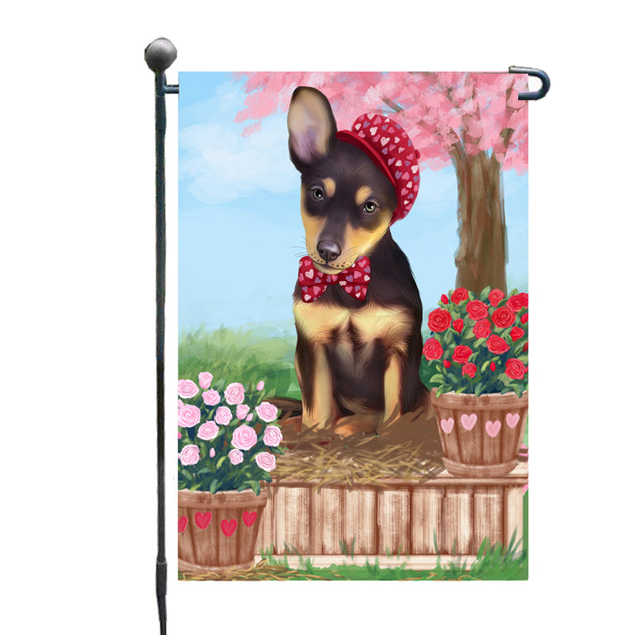 Personalized Rosie 25 Cent Kisses Australian Kelpie Dog Custom Garden Flag GFLG64630