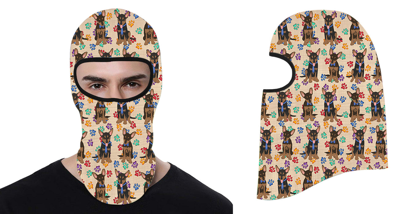 Rainbow Paw Print Australian Kelpie Dogs All Over Print Balaclava Ski Mask SM48091