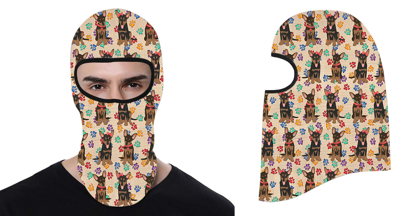 Rainbow Paw Print Australian Kelpie Dogs All Over Print Balaclava Ski Mask SM48092