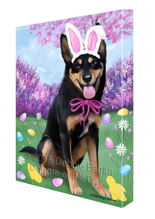 Australian Kelpie Dog Easter Holiday Canvas Wall Art CVS59853