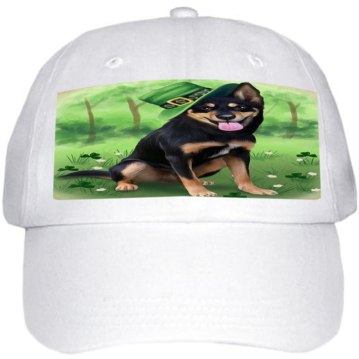 St. Patricks Day Irish Portrait Australian Kelpie Dog Ball Hat Cap HAT51651