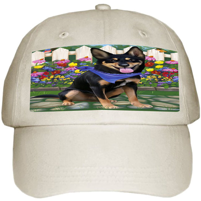 Spring Floral Australian Kelpie Dog Ball Hat Cap HAT53037