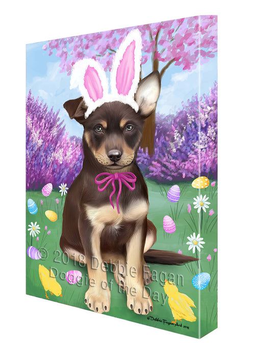 Australian Kelpie Dog Easter Holiday Canvas Wall Art CVS59862
