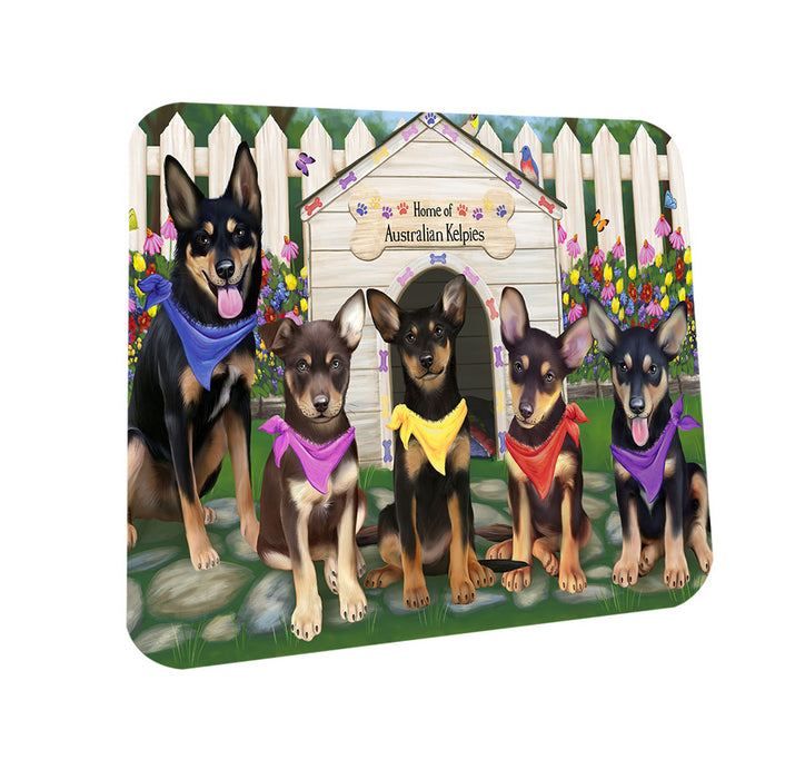 Spring Dog House Australian Kelpies Dog Coasters Set of 4 CST49728
