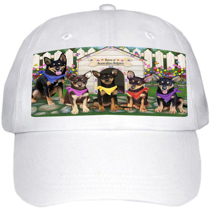 Spring Dog House Australian Kelpies Dog Ball Hat Cap HAT53040