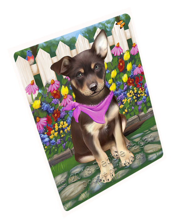 Spring Floral Australian Kelpie Dog Magnet Mini (3.5" x 2") MAG53181
