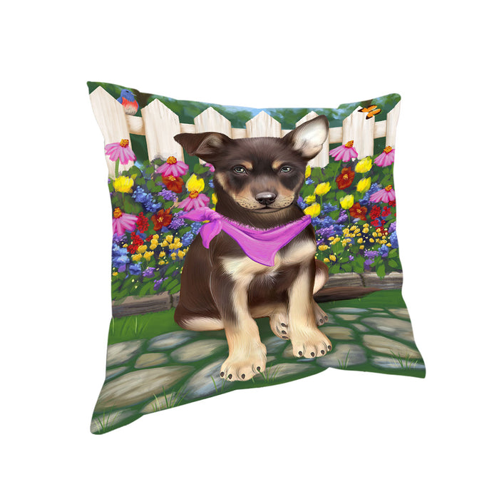 Spring Floral Australian Kelpie Dog Pillow PIL54940