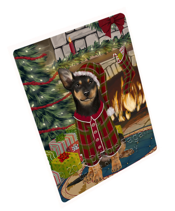 The Stocking was Hung Australian Kelpie Dog Magnet MAG70665 (Small 5.5" x 4.25")