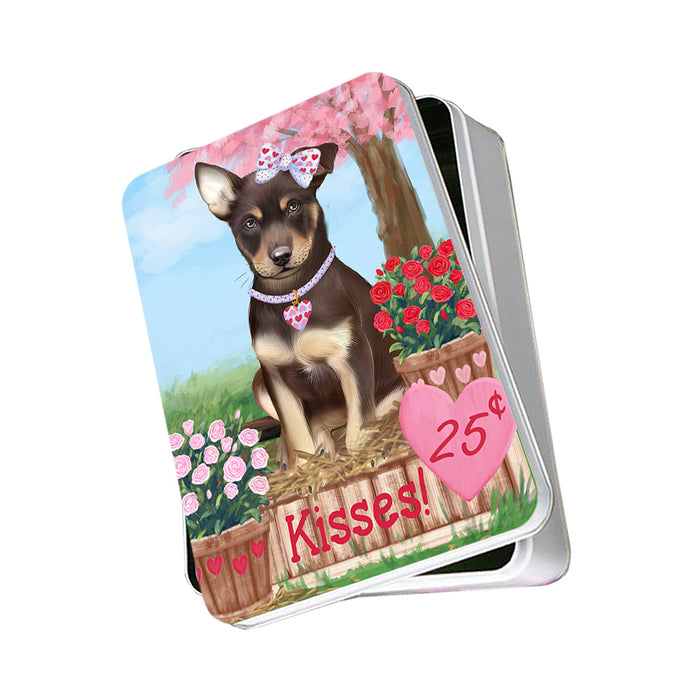 Rosie 25 Cent Kisses Australian Kelpie Dog Photo Storage Tin PITN55743