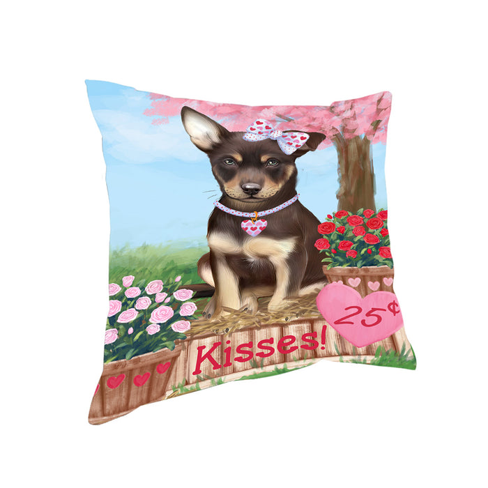 Rosie 25 Cent Kisses Australian Kelpie Dog Pillow PIL72128