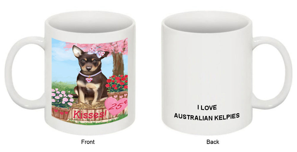 Rosie 25 Cent Kisses Australian Kelpie Dog Coffee Mug MUG51198