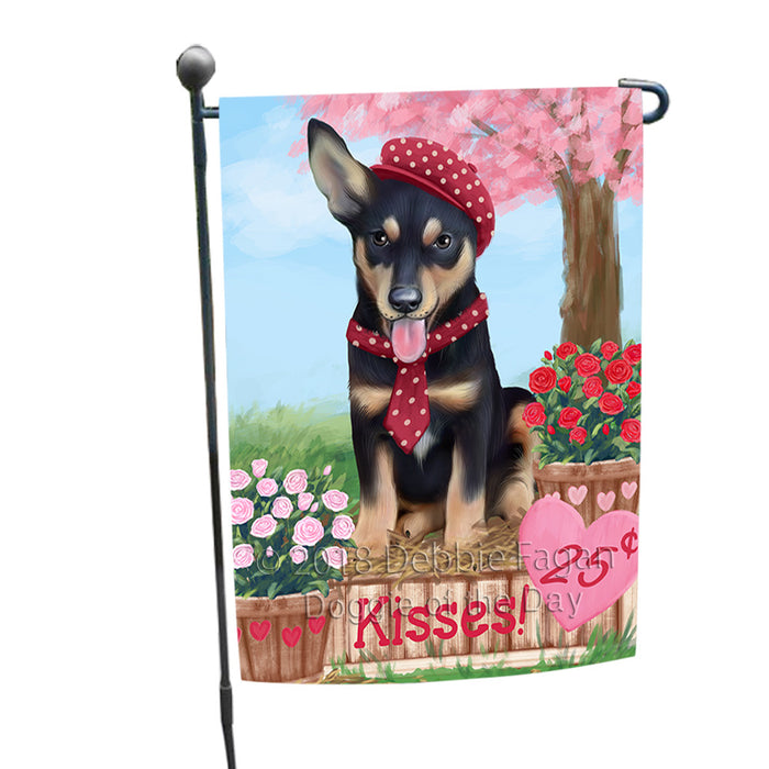 Rosie 25 Cent Kisses Australian Kelpie Dog Garden Flag GFLG56349