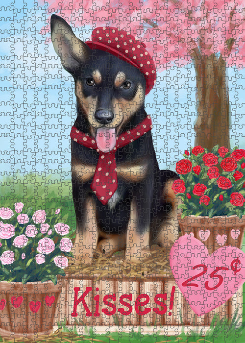 Rosie 25 Cent Kisses Australian Kelpie Dog Puzzle with Photo Tin PUZL91408