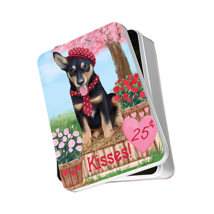 Rosie 25 Cent Kisses Australian Kelpie Dog Photo Storage Tin PITN55744