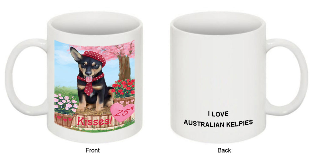 Rosie 25 Cent Kisses Australian Kelpie Dog Coffee Mug MUG51199