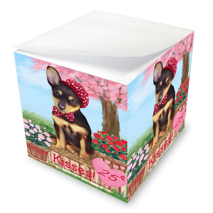 Rosie 25 Cent Kisses Australian Kelpie Dog Note Cube NOC53874