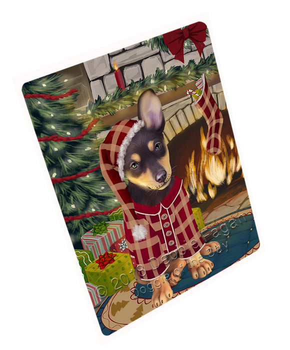 The Stocking was Hung Australian Kelpie Dog Magnet MAG70671 (Small 5.5" x 4.25")