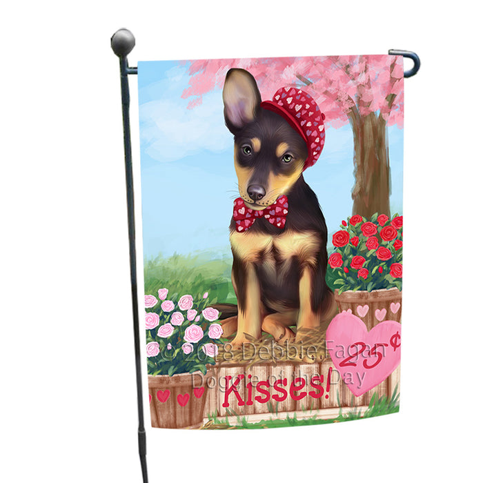 Rosie 25 Cent Kisses Australian Kelpie Dog Garden Flag GFLG56350