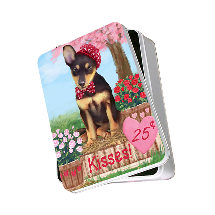 Rosie 25 Cent Kisses Australian Kelpie Dog Photo Storage Tin PITN55745