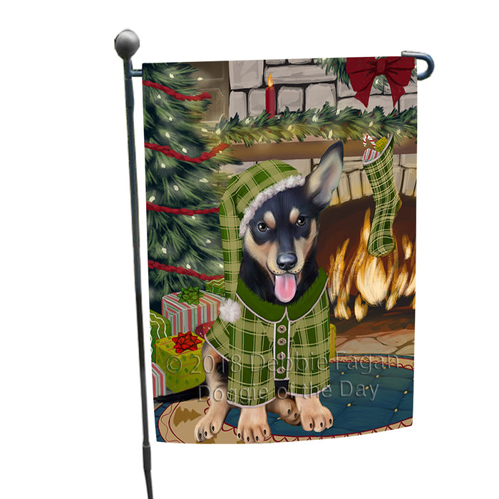 The Stocking was Hung Australian Kelpie Dog Garden Flag GFLG55472