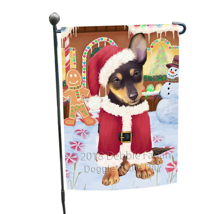 Christmas Gingerbread House Candyfest Australian Kelpie Dog Garden Flag GFLG56700