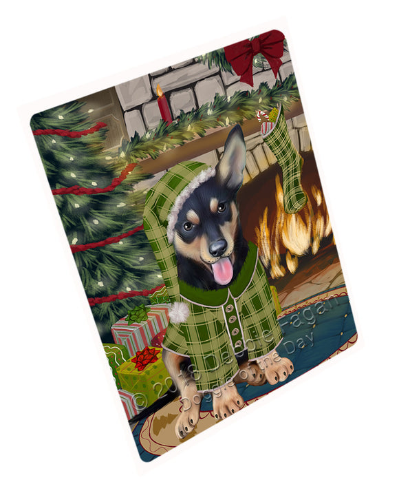 The Stocking was Hung Australian Kelpie Dog Magnet MAG70674 (Small 5.5" x 4.25")