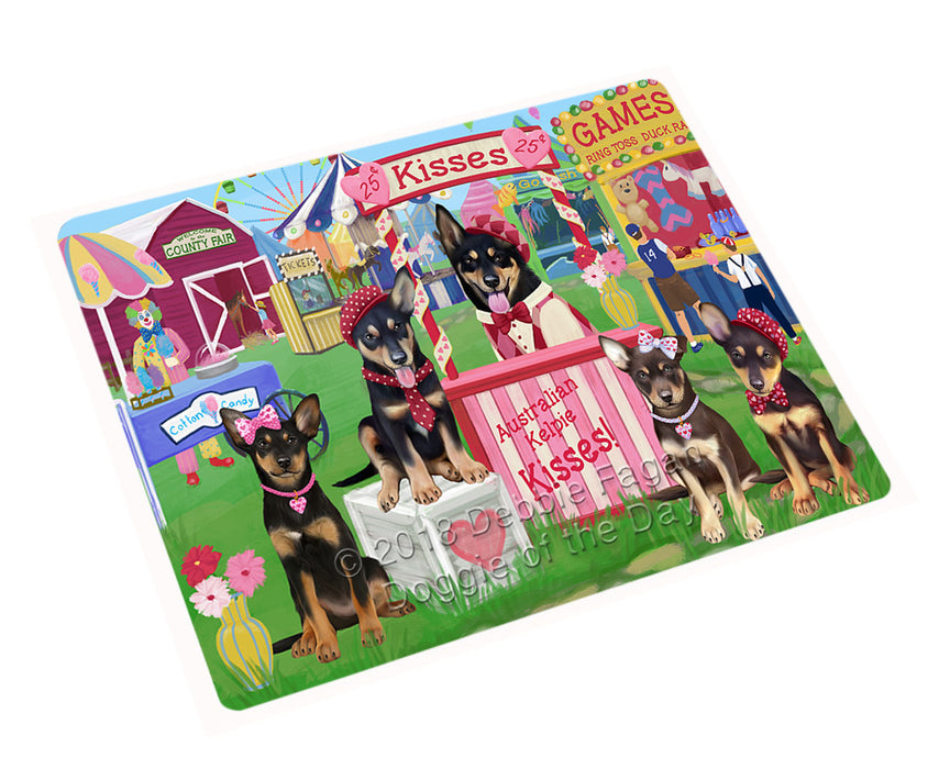 Carnival Kissing Booth Australian Kelpies Dog Magnet MAG72465 (Small 5.5" x 4.25")