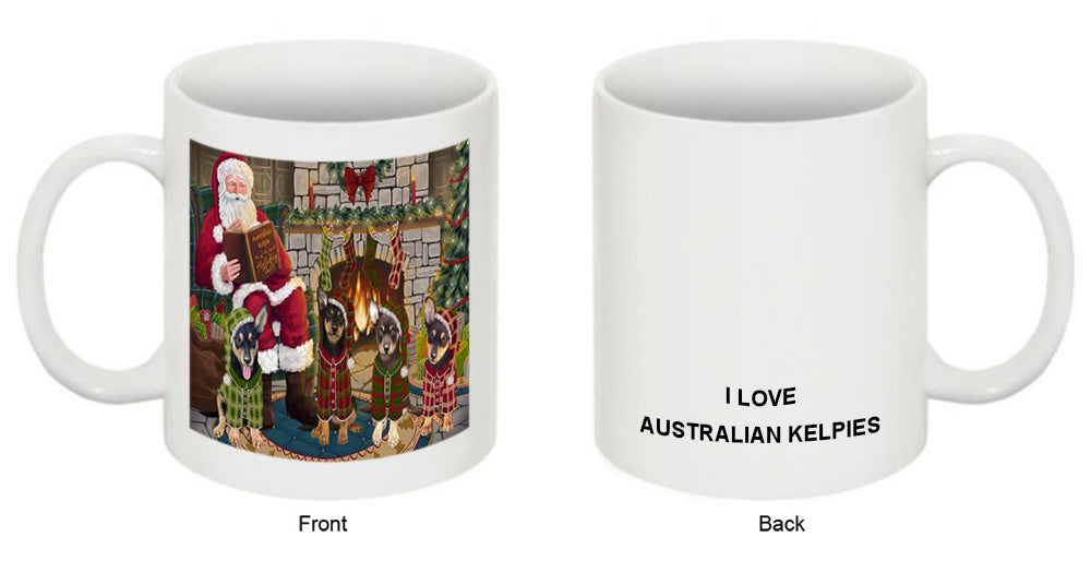 Christmas Cozy Holiday Tails Australian Kelpies Dog Coffee Mug MUG50490