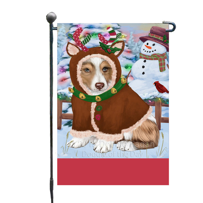 Personalized Gingerbread Candyfest Australian Shepherd Dog Custom Garden Flag GFLG63916