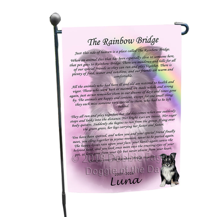 Rainbow Bridge Australian Shepherd Dog Garden Flag GFLG56098