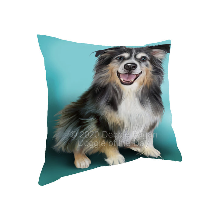 Australian Shepherd Dog Pillow with Top Quality High-Resolution Images - Ultra Soft Pet Pillows for Sleeping - Reversible & Comfort - Ideal Gift for Dog Lover - Cushion for Sofa Couch Bed - 100% Polyester, PILA93958