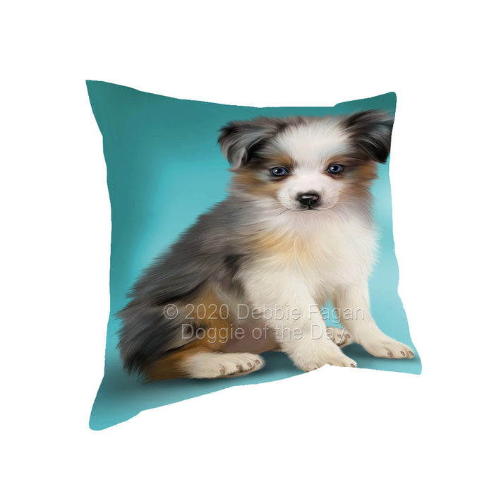 Australian Shepherd Dog Pillow with Top Quality High-Resolution Images - Ultra Soft Pet Pillows for Sleeping - Reversible & Comfort - Ideal Gift for Dog Lover - Cushion for Sofa Couch Bed - 100% Polyester, PILA93964