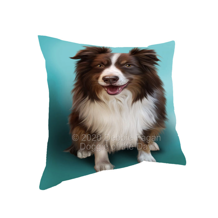 Australian Shepherd Dog Pillow with Top Quality High-Resolution Images - Ultra Soft Pet Pillows for Sleeping - Reversible & Comfort - Ideal Gift for Dog Lover - Cushion for Sofa Couch Bed - 100% Polyester, PILA93967