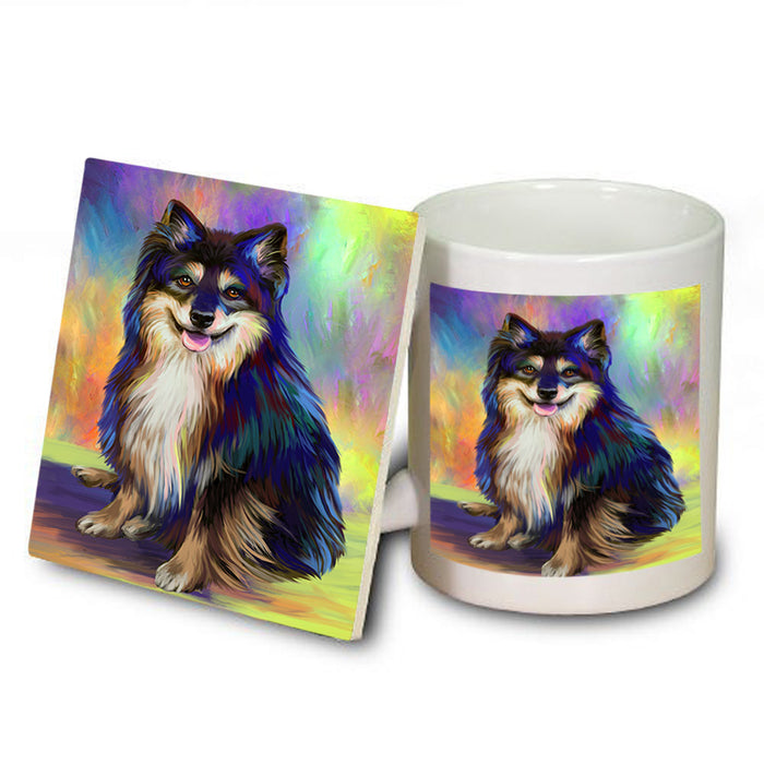 Pardise Wave Australian Shepherd Dog Mug and Coaster Set MUC53585