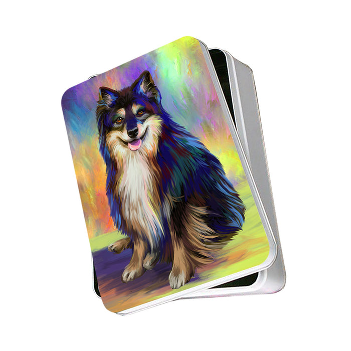 Pardise Wave Australian Shepherd Dog Photo Storage Tin PITN53593