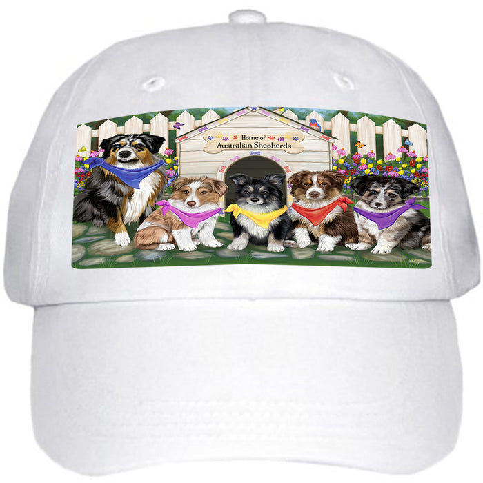 Spring Dog House Australian Shepherds Dog Ball Hat Cap HAT53052