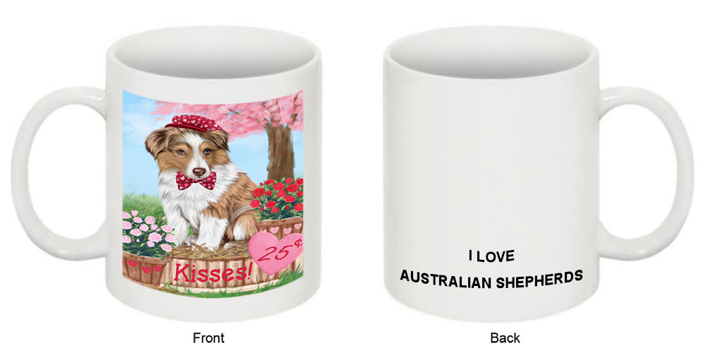 Rosie 25 Cent Kisses Australian Shepherd Dog Coffee Mug MUG51159