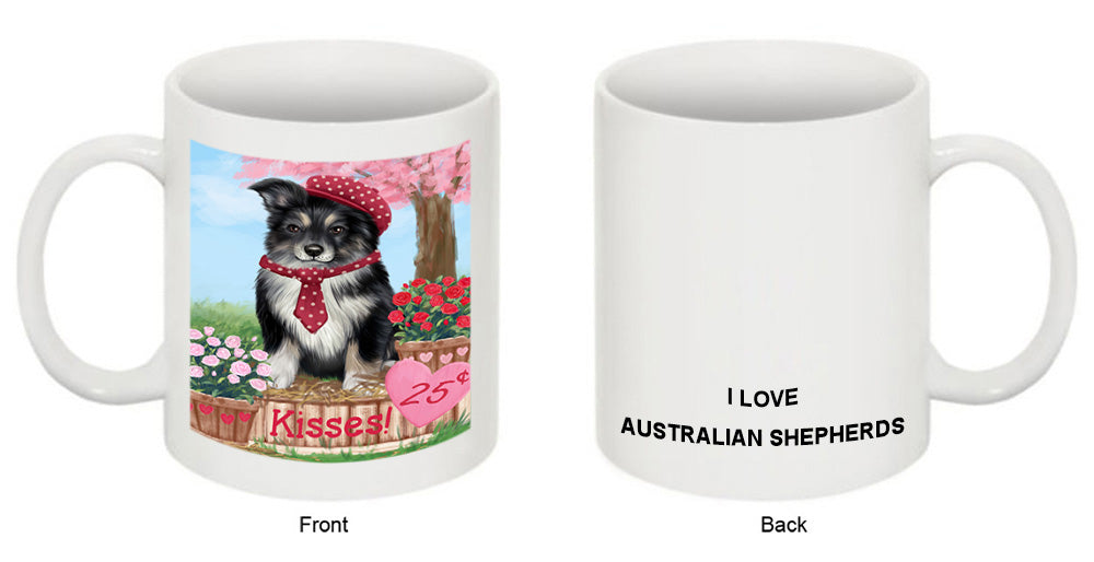 Rosie 25 Cent Kisses Australian Shepherd Dog Coffee Mug MUG51160
