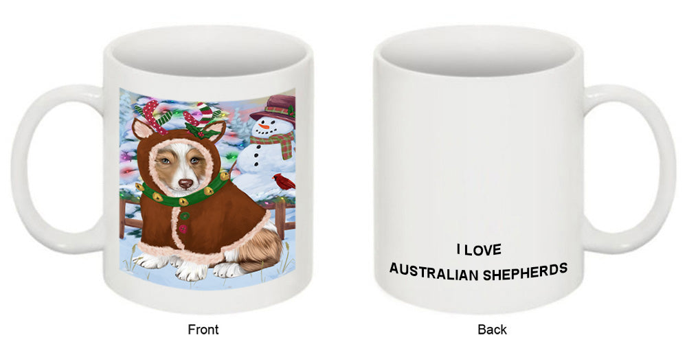Christmas Gingerbread House Candyfest Australian Shepherd Dog Coffee Mug MUG51553