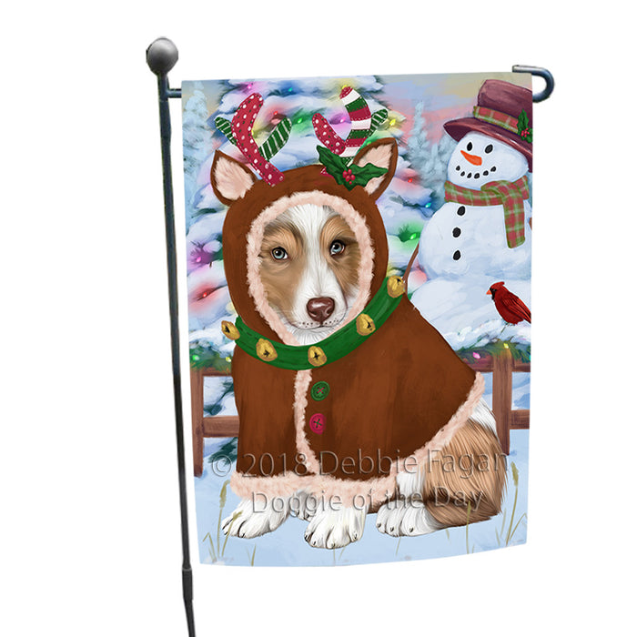 Christmas Gingerbread House Candyfest Australian Shepherd Dog Garden Flag GFLG56703