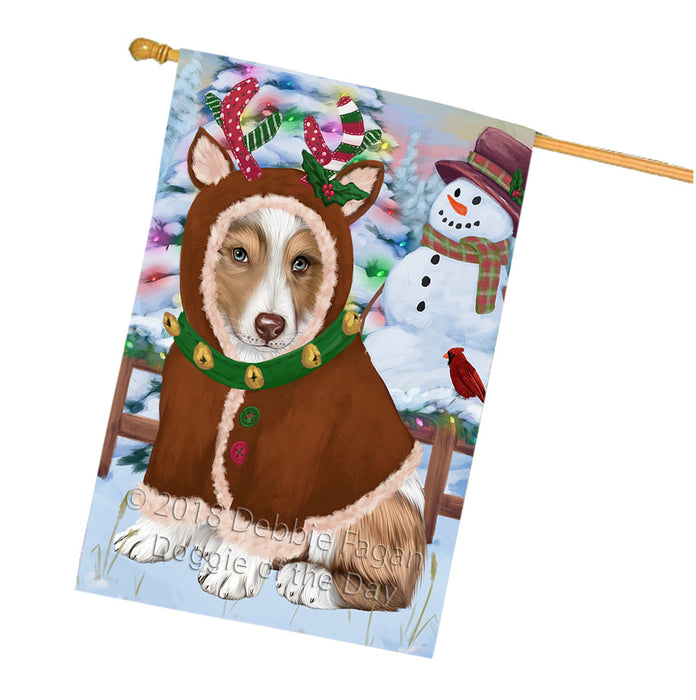 Christmas Gingerbread House Candyfest Australian Shepherd Dog House Flag FLG56839