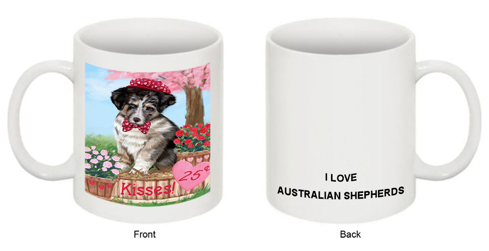 Rosie 25 Cent Kisses Australian Shepherd Dog Coffee Mug MUG51162